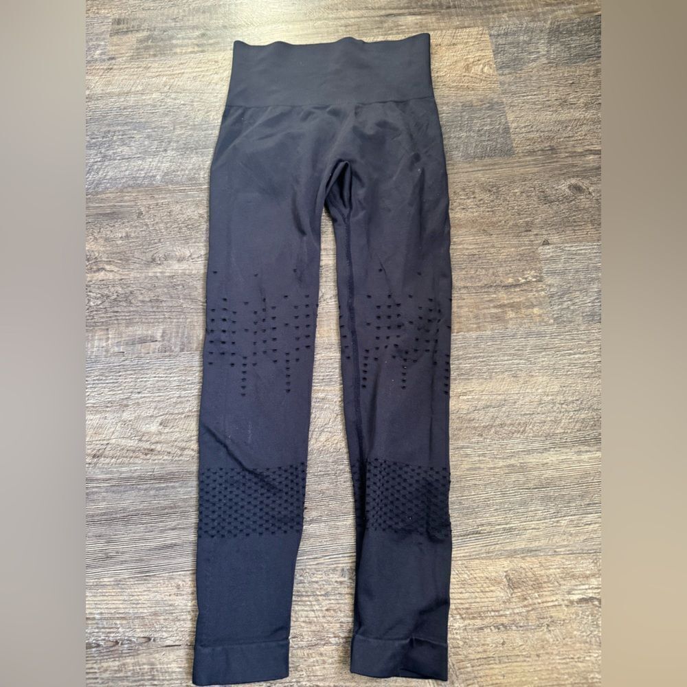 Nimble blue laser cut leggings #6